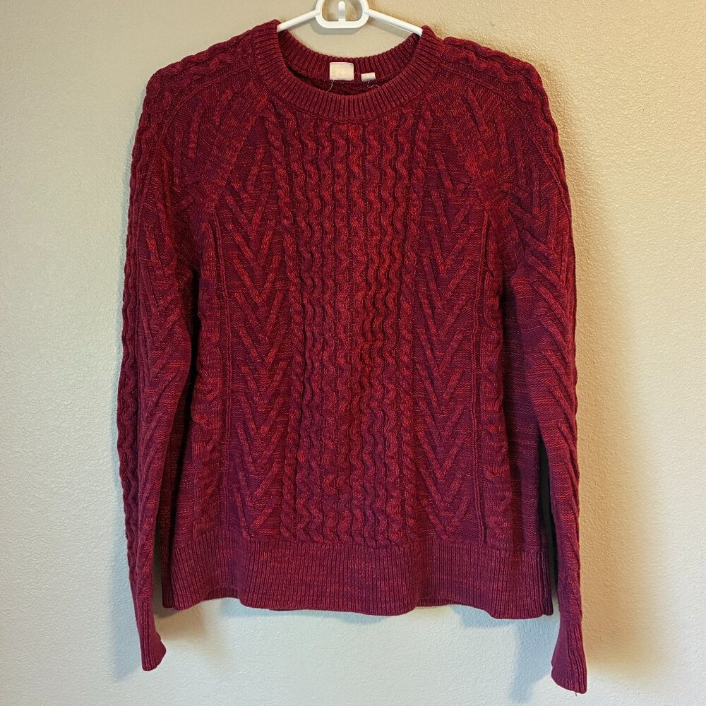 100% cotton GAP red knit sweater